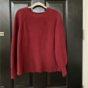 ￼ women’s knit sweater, Jessica Simpson brand, size large in burgundy